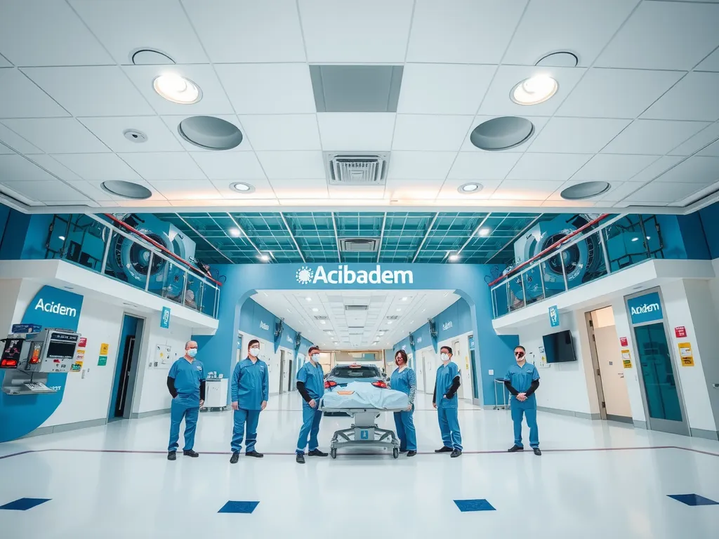 Renowned hospital in Turkey such as Acibadem with state-of-the-art facilities, professional staff, sleek and modern architecture